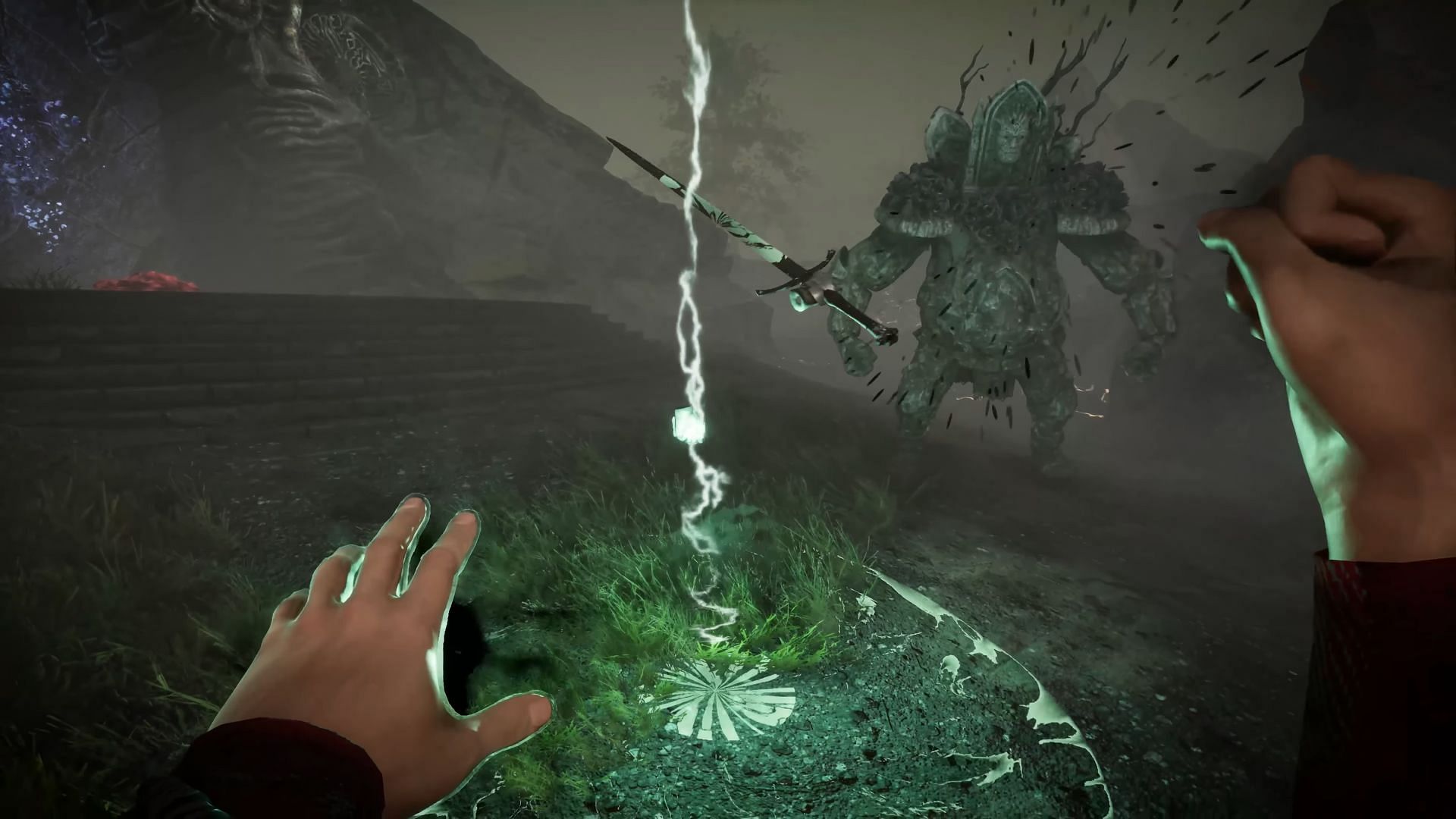 Using a spell in Tainted Grail The Fall of Avalon (Image via Awaken Realms)